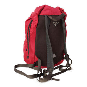 Prada Red backpack Vela Nylon